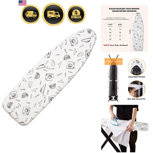 Ironing board cover and pad - and,
